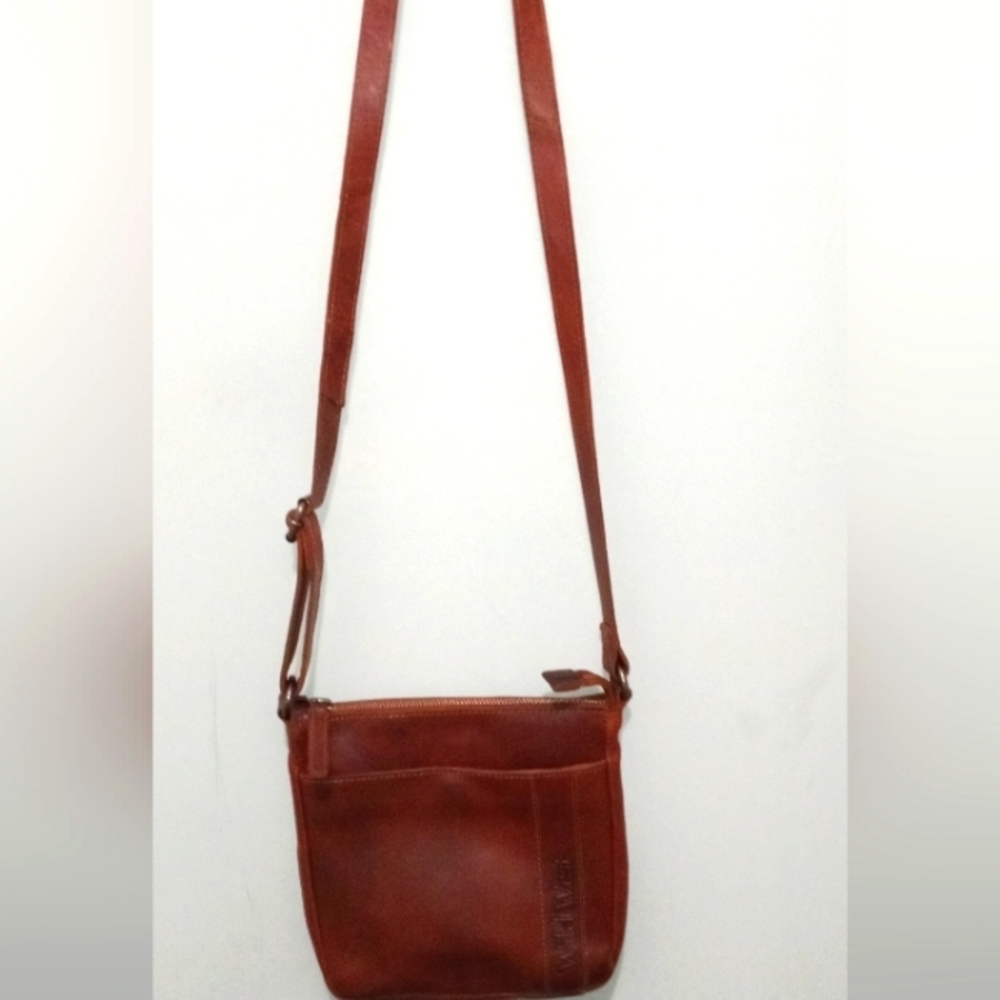 Wild West Cognac Crossbody Leather Purse